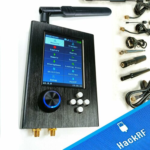 Приемник HackRF one Portapack H2 Kit-4 с набором антенн широкополосным усилителем аккумулятором версия 191 4000000₽