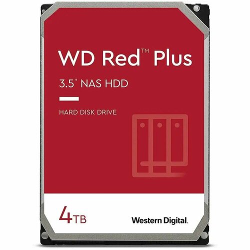 Внутренний жесткий диск 35 4Tb Western Digital WD40EFPX 256Mb IntelliPower SATA3 Red Plus 13790₽