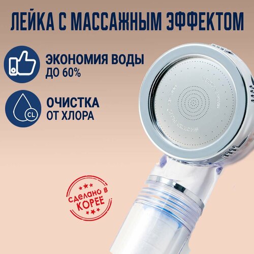 Душевая лейка прозрачная SkinCare AquaDuo SF-300 CL Shower Crystal Stream 