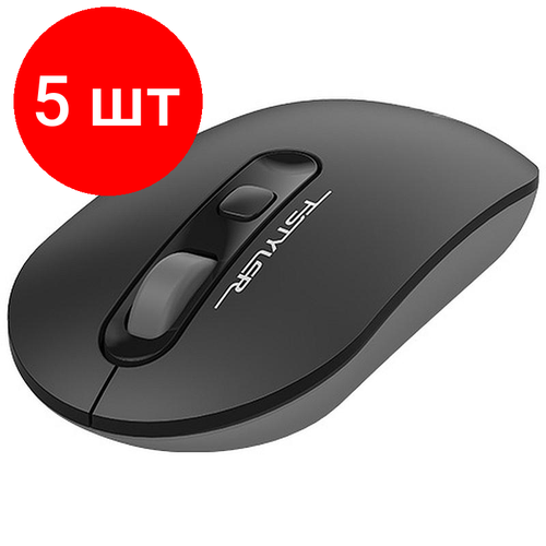 Комплект 5 штук Мышь компьютерная A4Tech Fstyler FG20 серый оптическая 2000dpi WLS 4but 859400₽