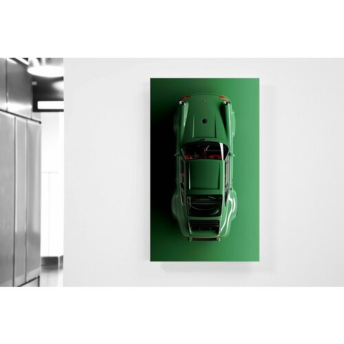 Картина Порше 964 Зеленая машина Porsche машина на холсте 4300₽