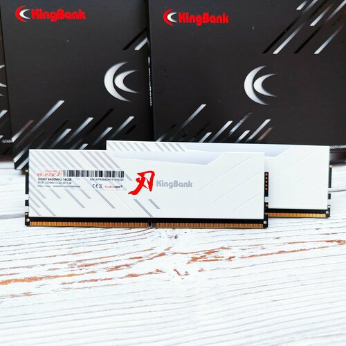 KingBank Оперативная память DDR5 6400MHz 32GB White RGB 2x16 ГБ Sharp Blade 1380000₽