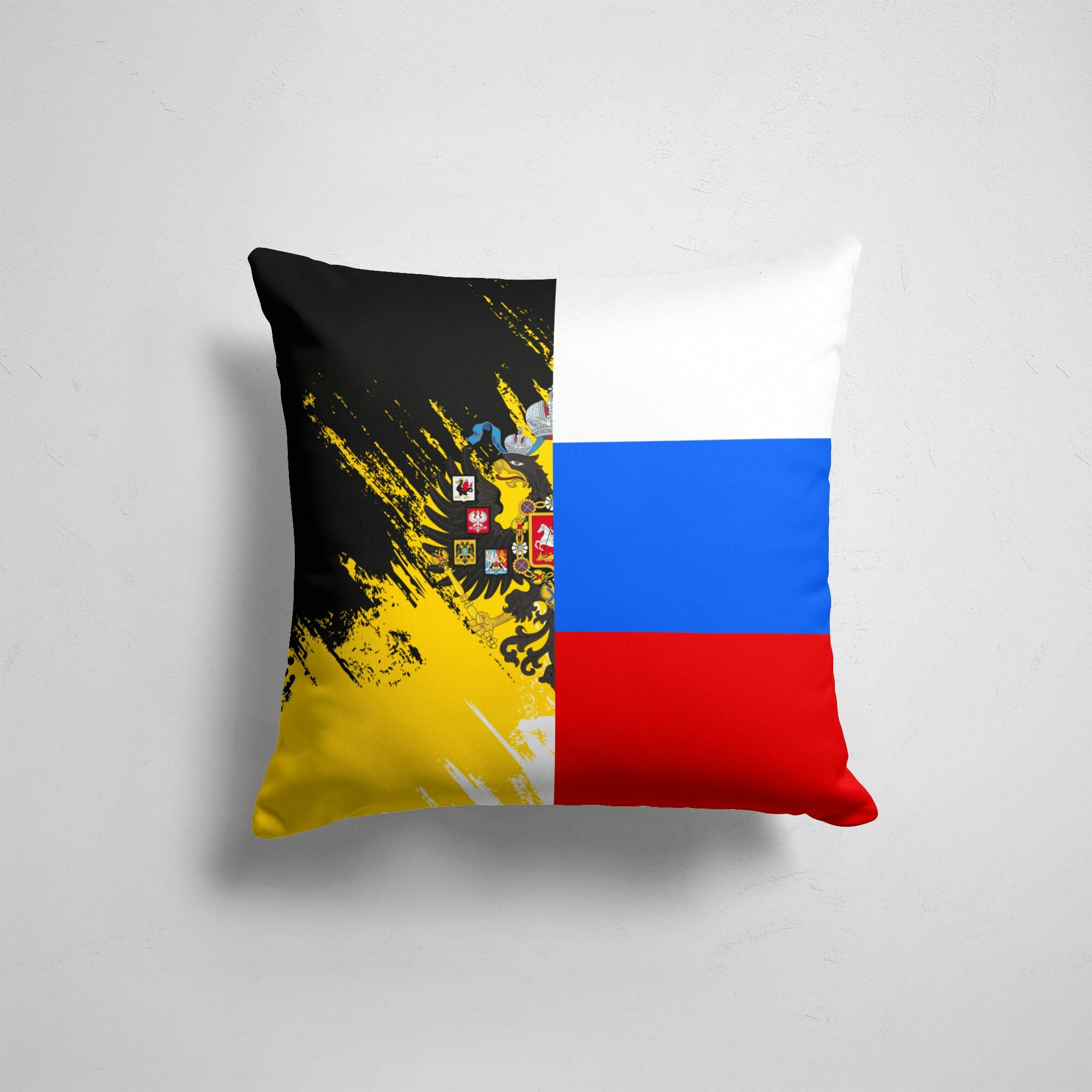 Подушка декоративная 45х45см / Российская империя / Патриотичные / Российский Имперский Флаг