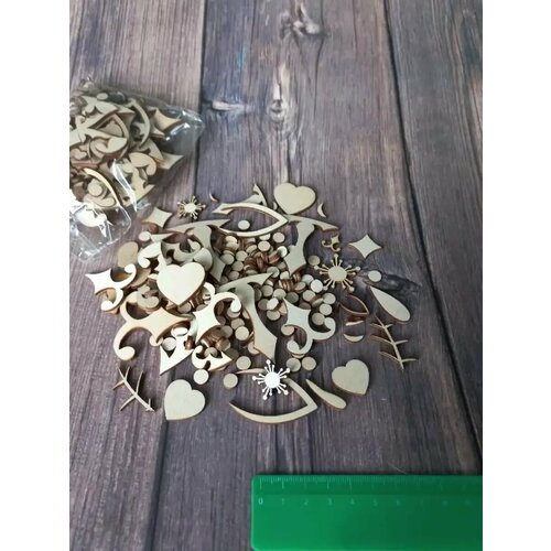 Деревянные заготовки для рукоделия, творчества, аппликации