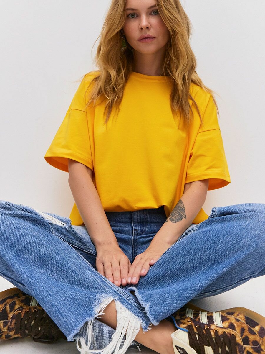 фото Футболка оверсайз MARY MARY, тёмно-оливковый, размер M