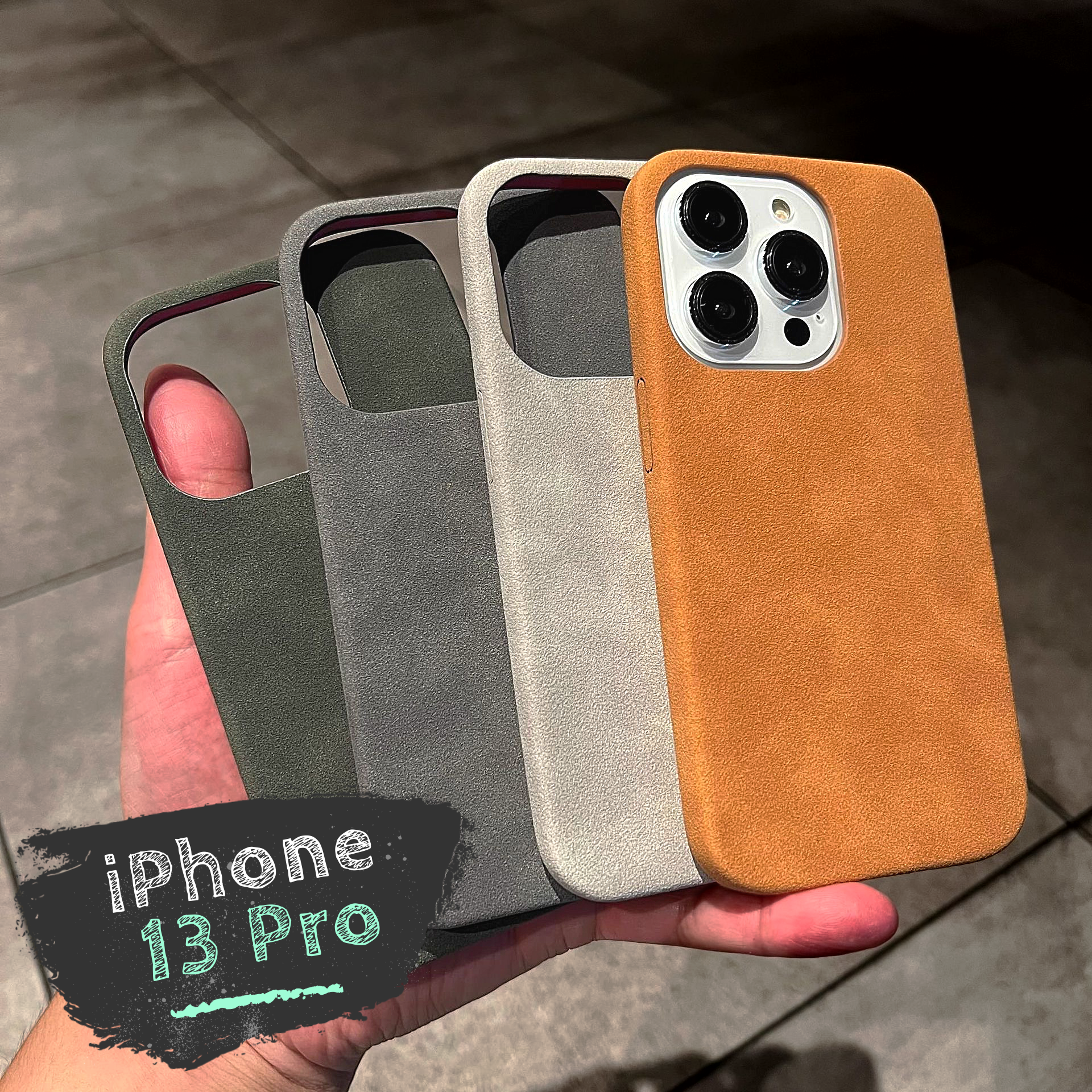 Чехол цвет Хаки на Айфон 13 Про / защитный чехол цвет Хаки для iPhone 13 Pro мягкий