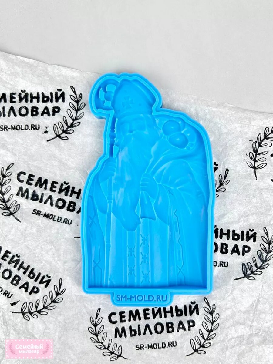 Силиконовая форма / молд для рукоделия Дед Мороз — фото 1