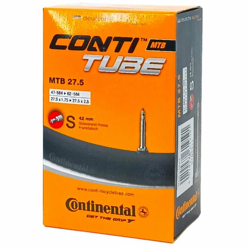 фото Камера 27,5" continental 27,5"x1.75-2.5, ниппель 42мм mtb/02-0182311