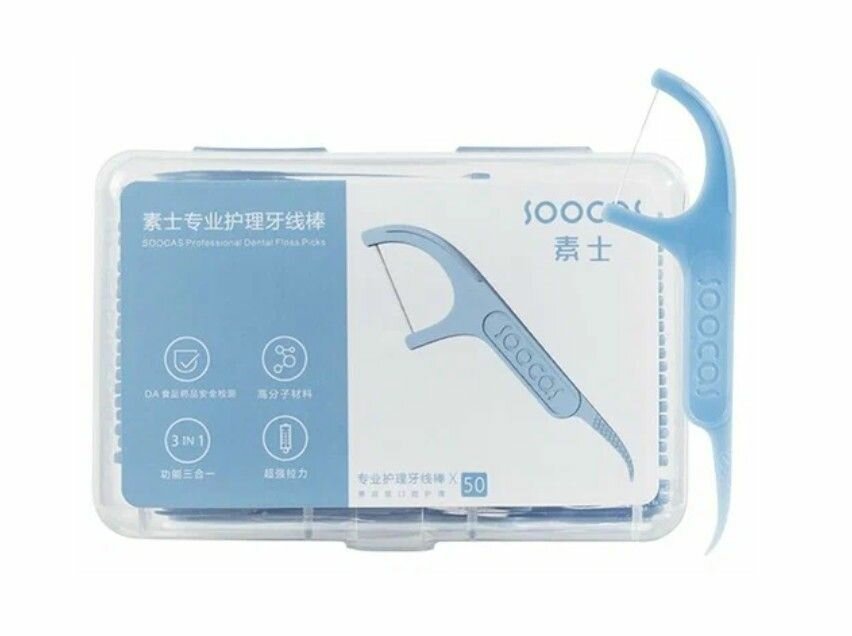 Зубная нить BEHEART Floss Pick 50шт