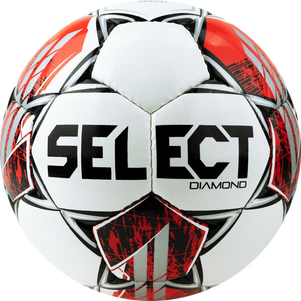 Футбольный мяч SELECT DIAMOND V23, бел/крас/чер, размер 5, FIFA Basic