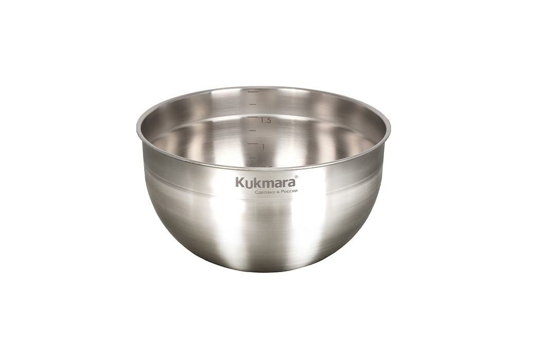 фото Миска 2,1 л. нержавеющая сталь 0,5 18 см. SAFIA