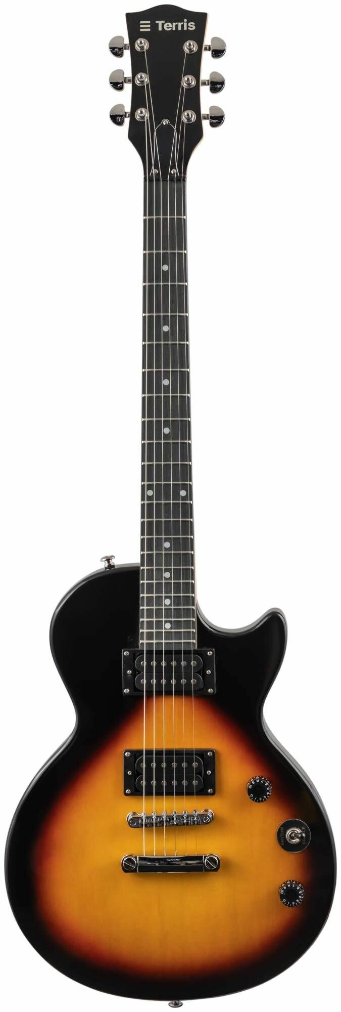 TERRIS TLP-045 SB - электрогитара, Les Paul, тополь, HH, 1V, 1T, цвет санберст
