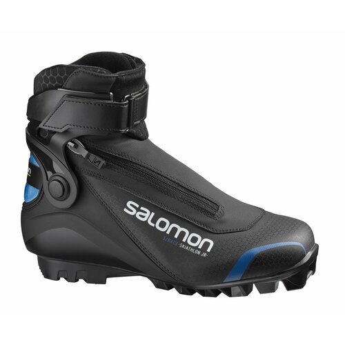 Ботинки для беговых лыж Salomon S/RACE SKIATHLON SNS PILOT JR, детские, размер 2.5 UK, Black/Blue