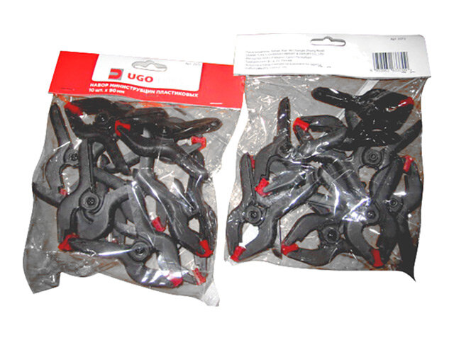 Набор струбцин пружинных быстрозажимных UGO LOKS 90мм 10шт в комплекте