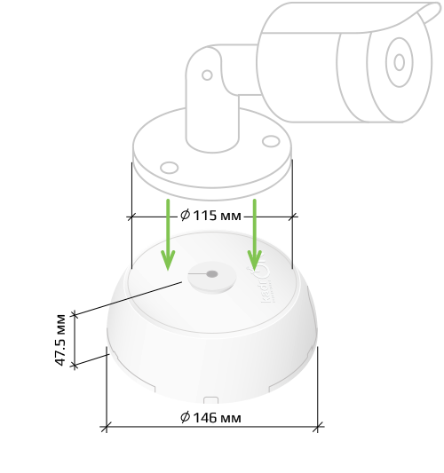 Монтажная коробка Kadron JB3-115W