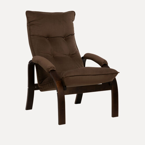 Изображение товара Кресло мягкое, для взрослых Leset Левада, Орех текстура, ткань велюр V 23 коричневый