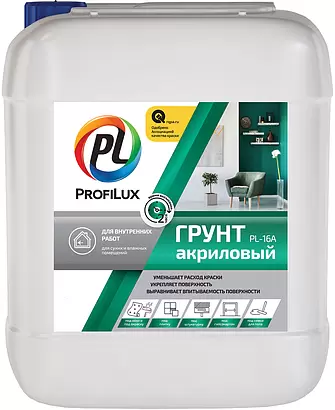 Грунт ProfiLux PL-16A акриловый для Внутренних Работ 5л.