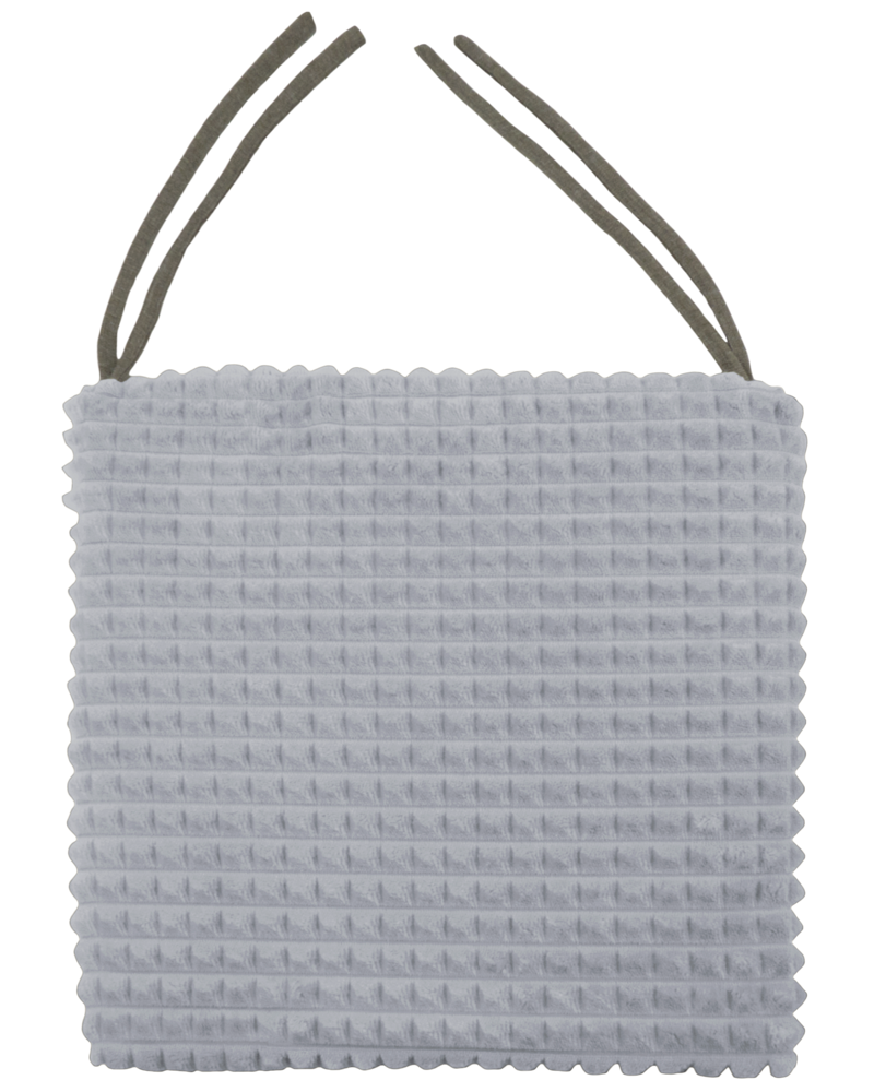 Галета для стула Плюш 40x40 см серая