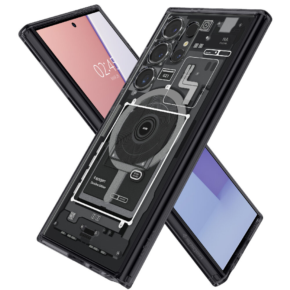 Чехол Spigen Ultra Hybrid Onetap Ring для Samsung Galaxy S24 Ultra, Magsafe, черный — фото 1