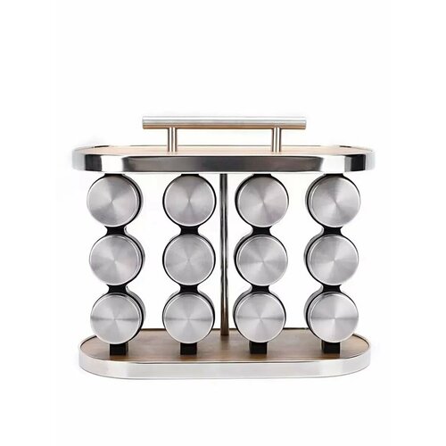 Набор баночек для специй на подставке 12 шт