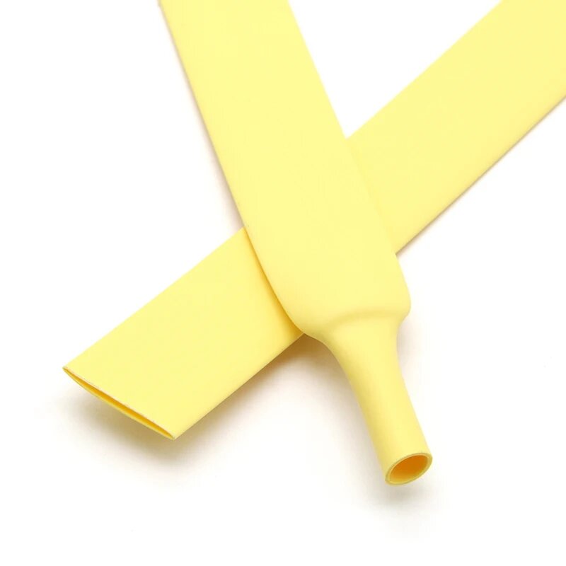 Термоусадочная трубка полиолефиновая 2:1 черная 1 метр, Yellow, 1Meter, Dia 16mm