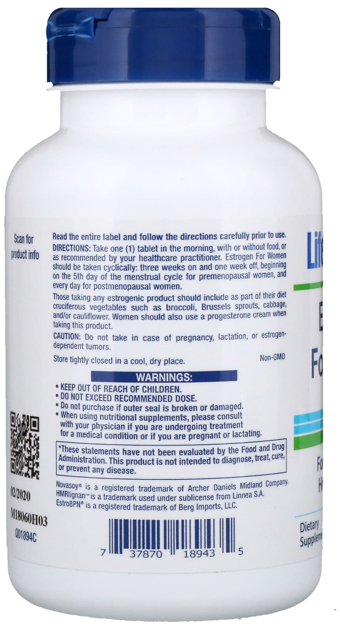Гормональные Препараты При Климаксе Life Extension Estrogen for Women (эстроген для женщин) 30 вег. таблеток