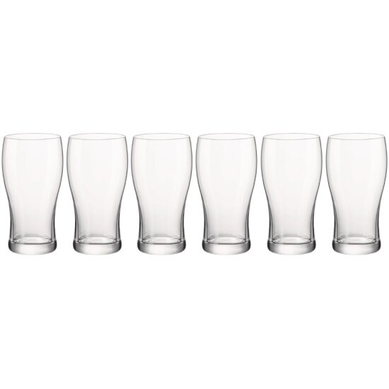 Набор стаканов для пива Bormioli Rocco IRISH PINT 560 мл 6 шт стекло (BRR666236BAC021990)