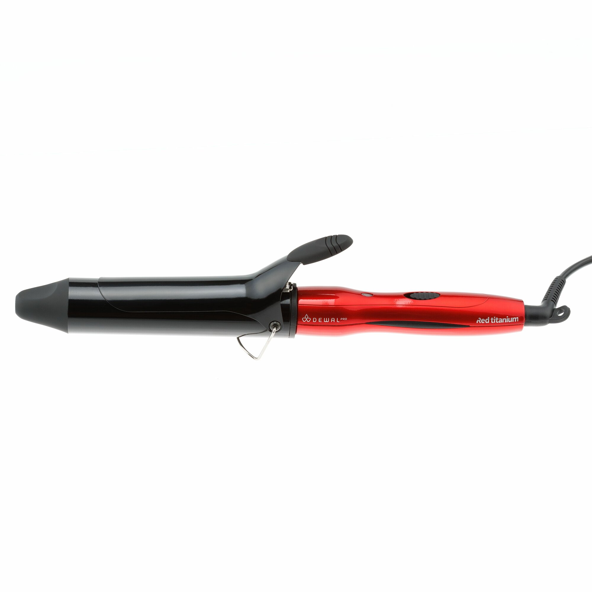 Плойка для завивки волос профессиональная DEWAL Pro RED TITANIUM, титаново-турмалиновое покрытие, красная