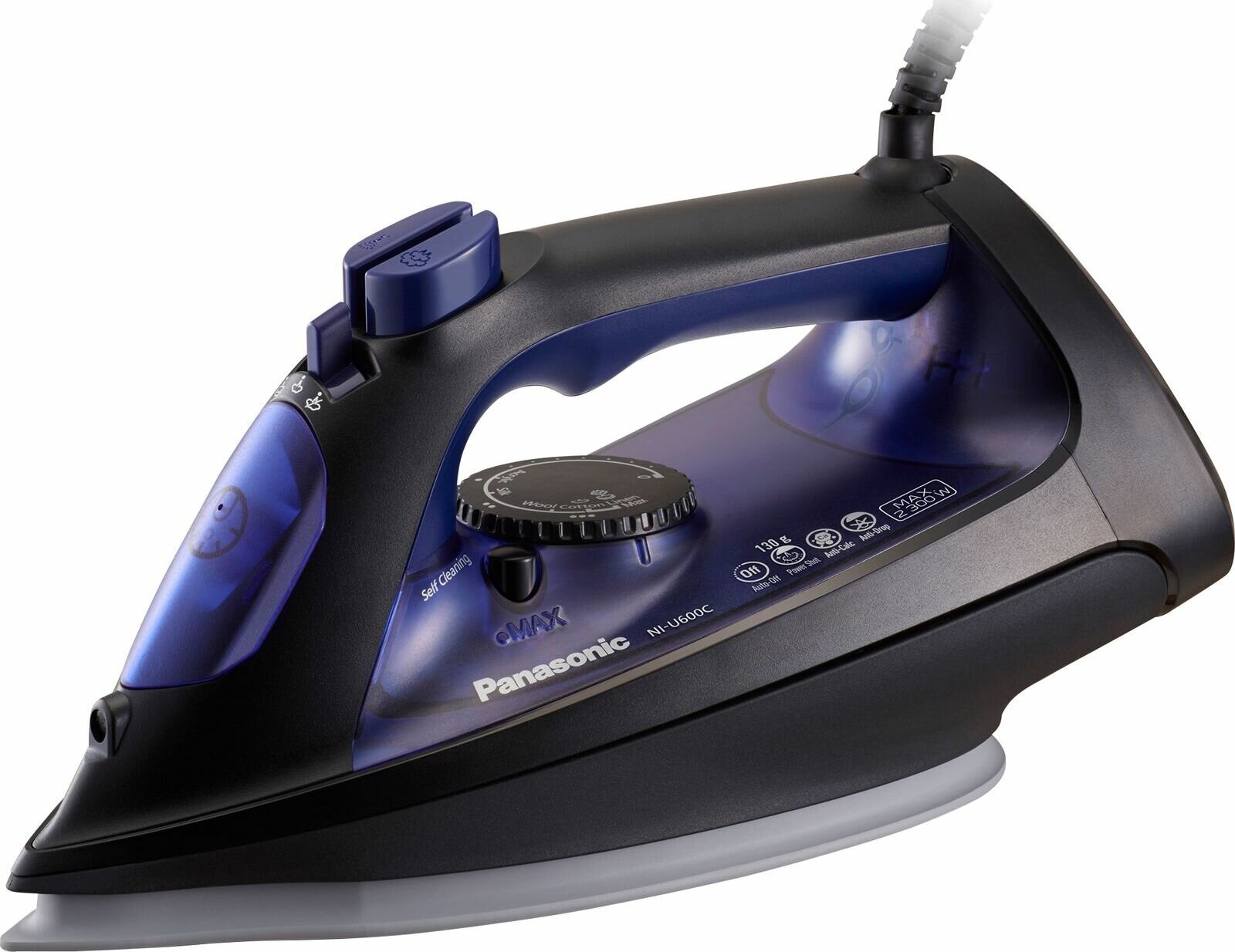 Утюг Pana sonic NI-U600CATW, черный, синий