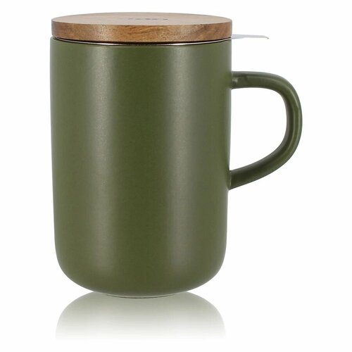 Кружка с ситечком OGO Juliet 475 мл темно-зеленая 4010₽