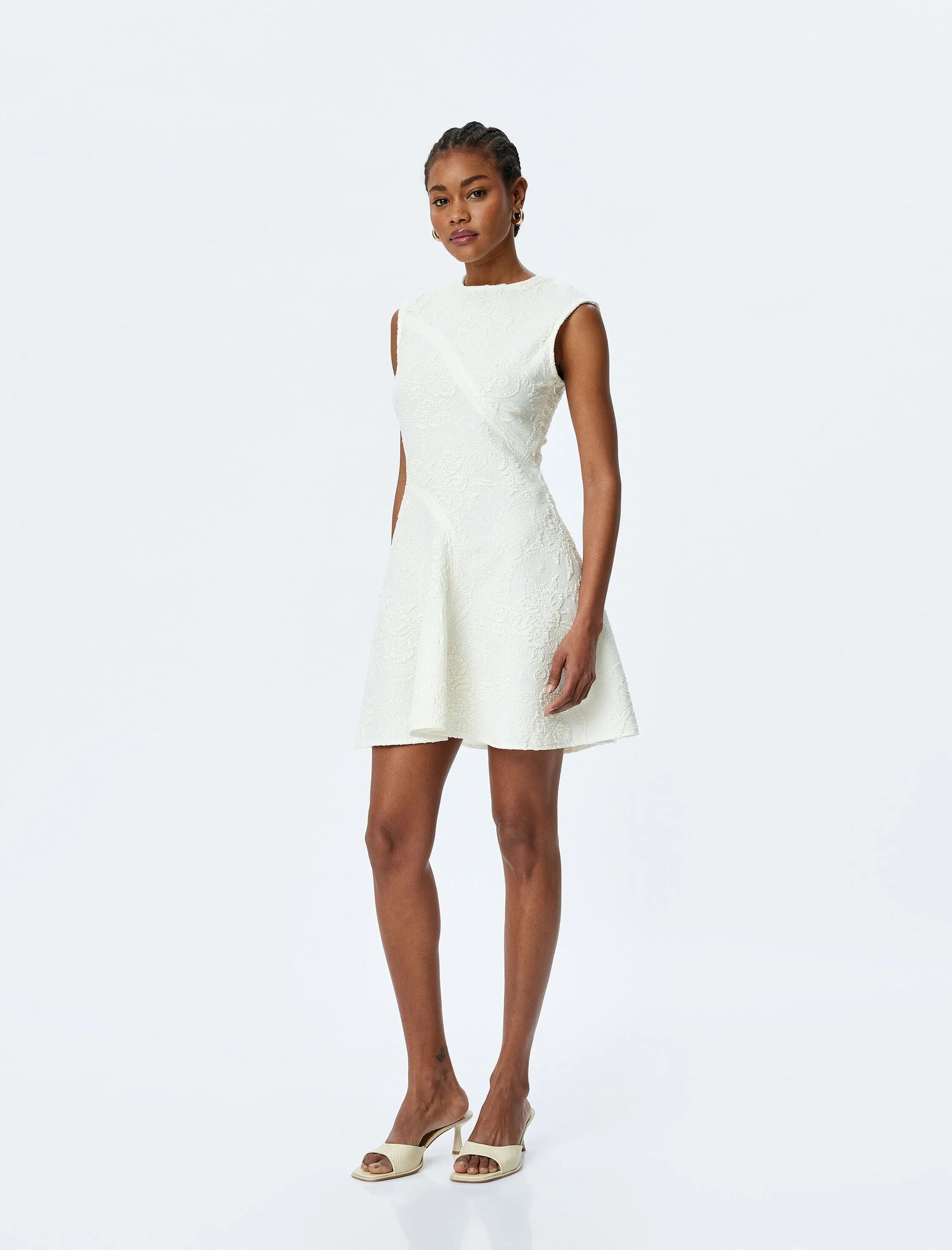 Платье KOTON, размер M, светло-бежевый