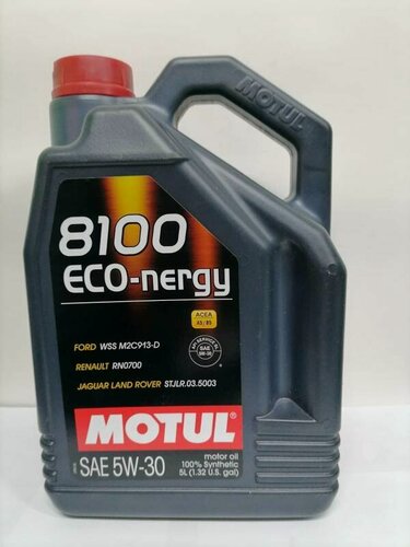 Изображение товара Моторное масло MOTUL 8100 ECO-nergy синтетическое 5W30 5л, артикул 102898