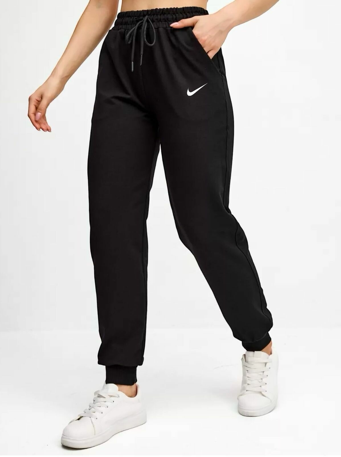 Брюки спортивные H&T Collection, размер 46, черный 2 — фото 1