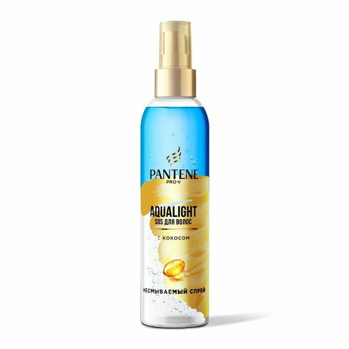 Несмываемый спрей для волос Pantene Aqua Light, 150 мл