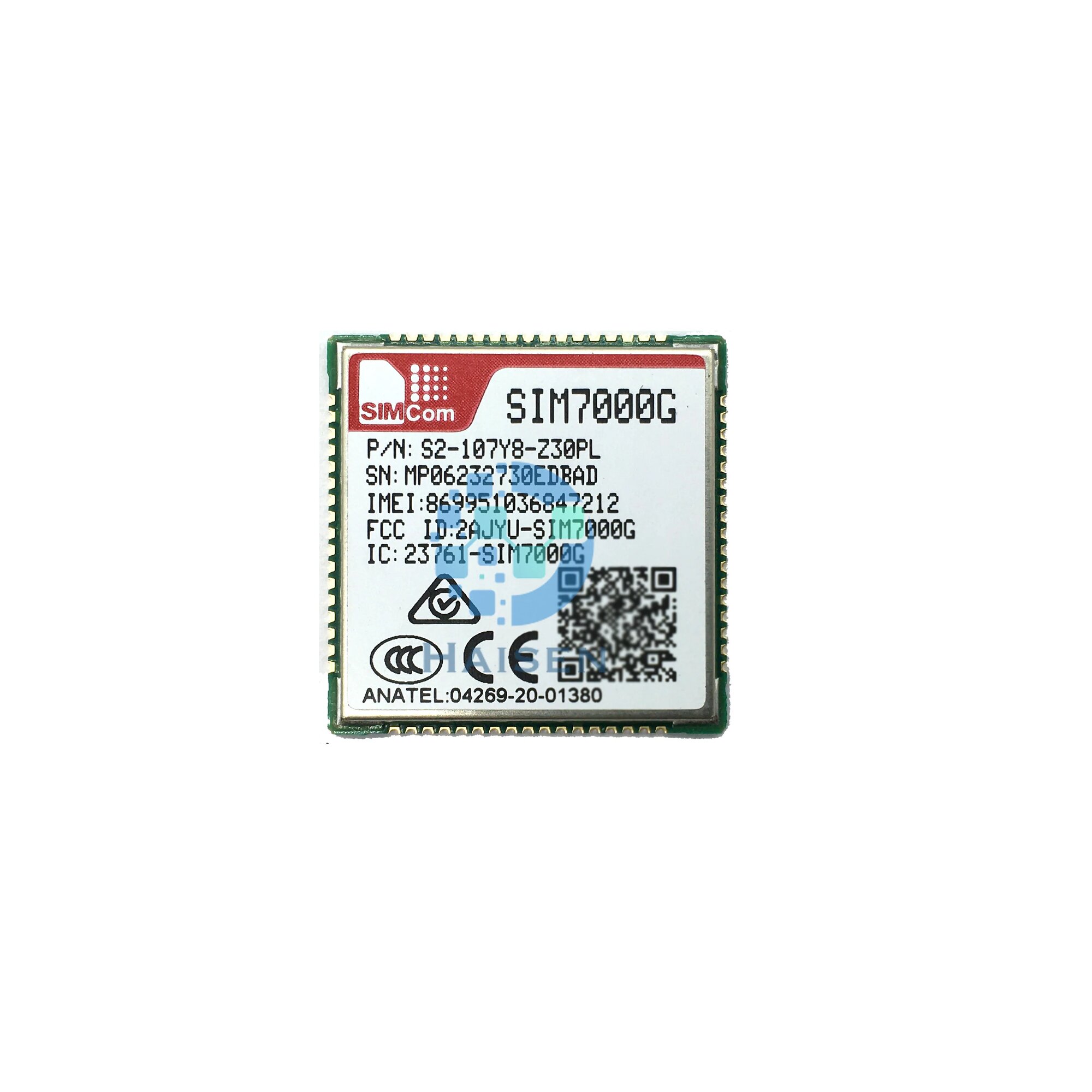 HAISEN SIMCOM SIM7000 LTE-FDD GPRS/EDGE IOT M2M беспроводной модуль SIM7000A SIM7000E SIM7000G, SIM7000G — фото 1