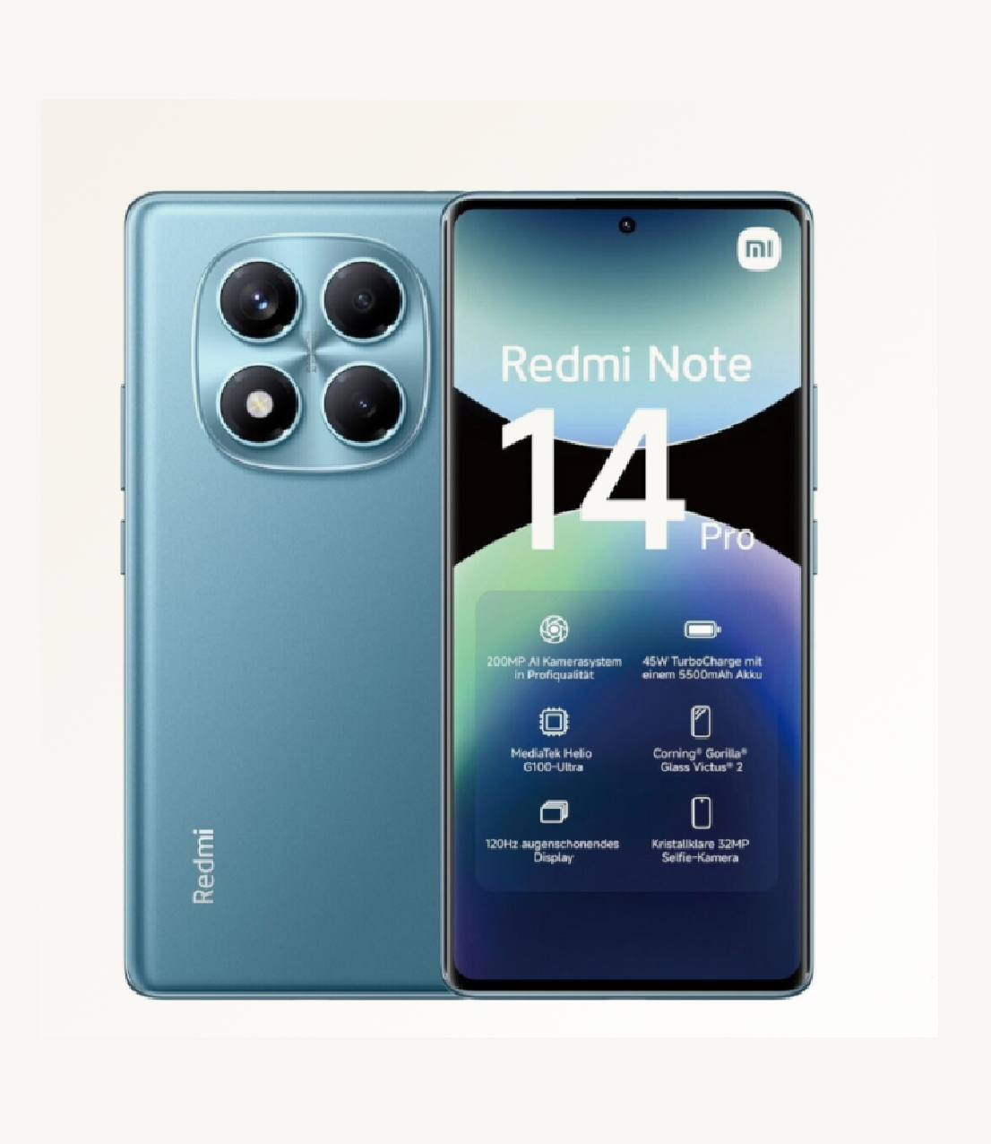 Смартфон Xiaomi Redmi Note 14 Pro 12GB+512GB Ocean Blue Ростест — фото 1