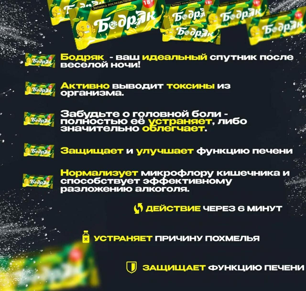Картинки Бодряк, Средство от похмелья, 27 штук