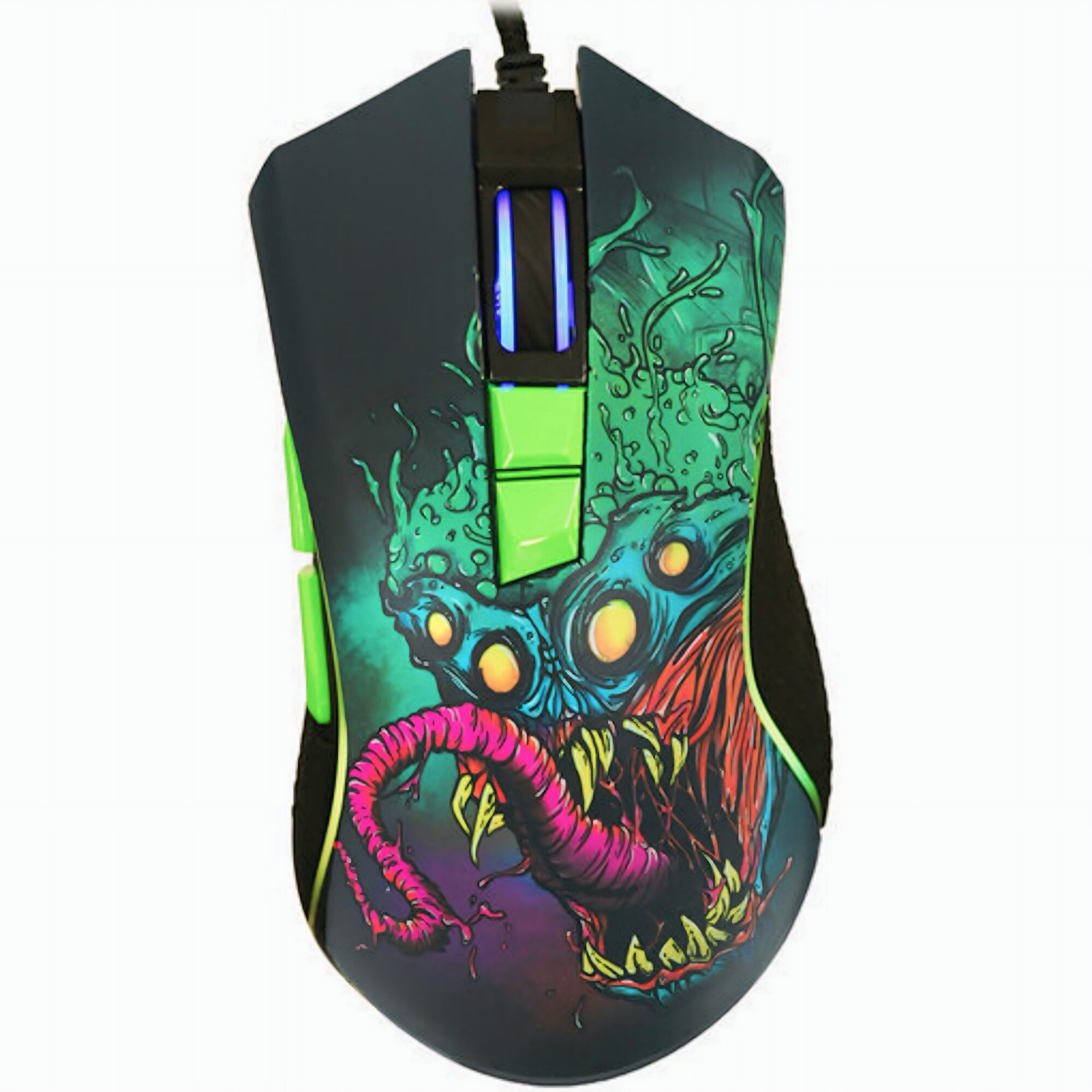 Мышь проводная ARDOR GAMING Fury Beast [ARD-FURY3327-BEAST-GR] зеленый, монстры