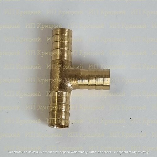 Штуцер тройник латунный Елка соединительный Т-образный 6х6х6 мм CHT060606 TIM 1шт 275₽