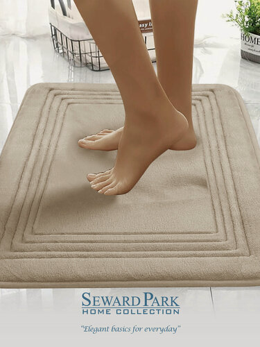 Изображение товара Коврик SEWARD PARK HOME COLLECTION, Memory Foam, для ванной/туалета, бежевый, 50x80 см