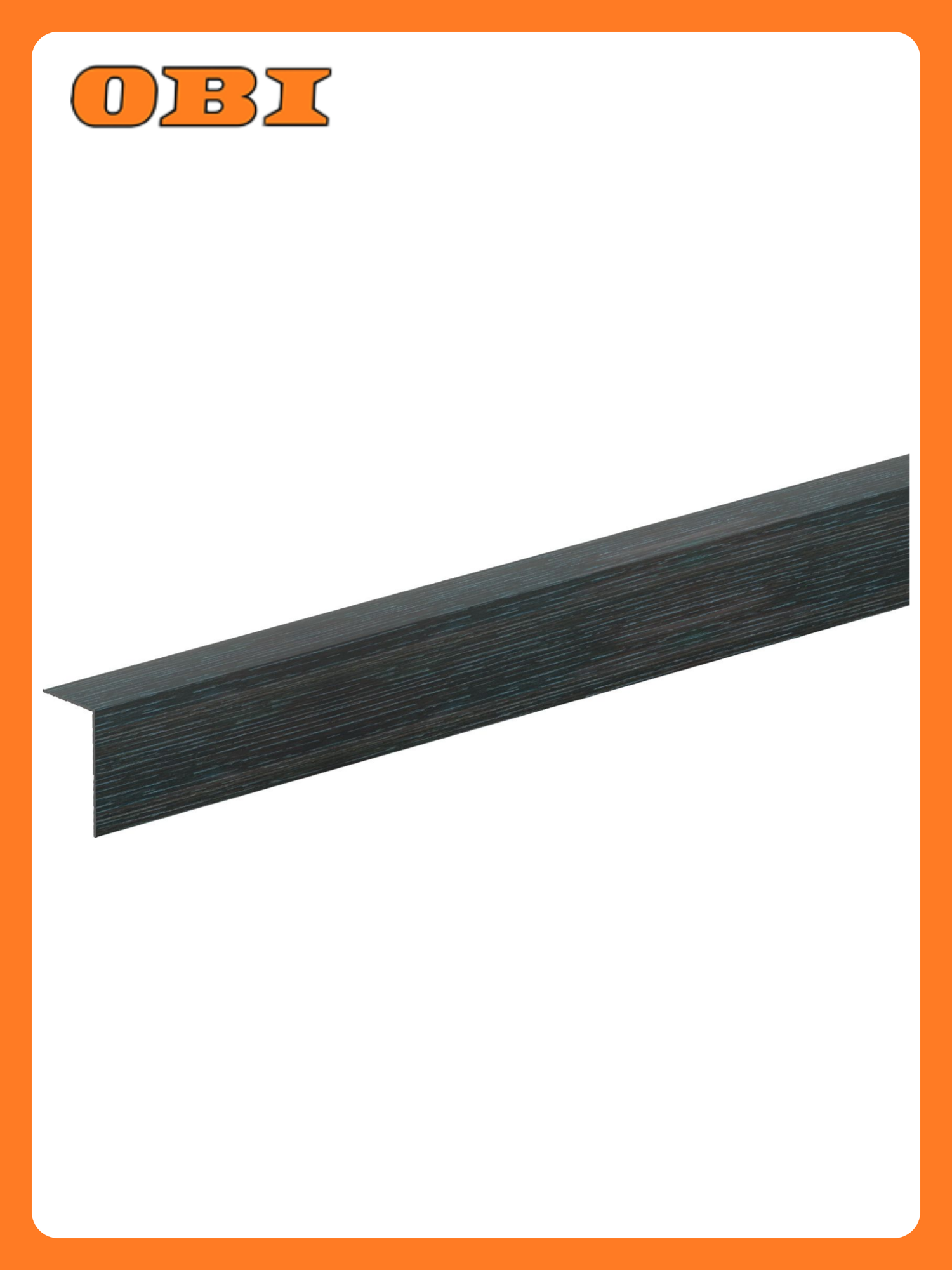 Угол арочный Ideal 302 ПВХ 20x12x2700 мм цвет венге черный