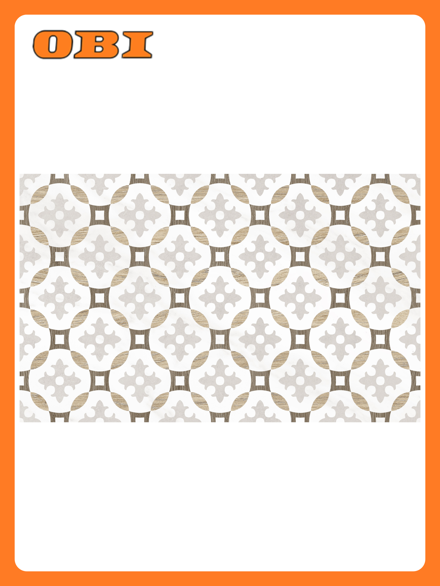 Декор Unitile Life 25x40 см бежевый морозостойкий эффект мрамора