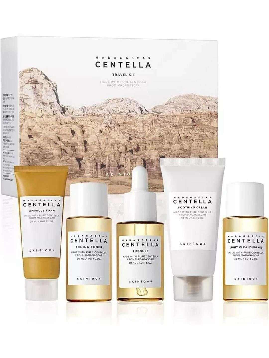 Набор для ухода за кожей Skin1004 Madagascar Centella Travel Kit, мини формат — фото 1