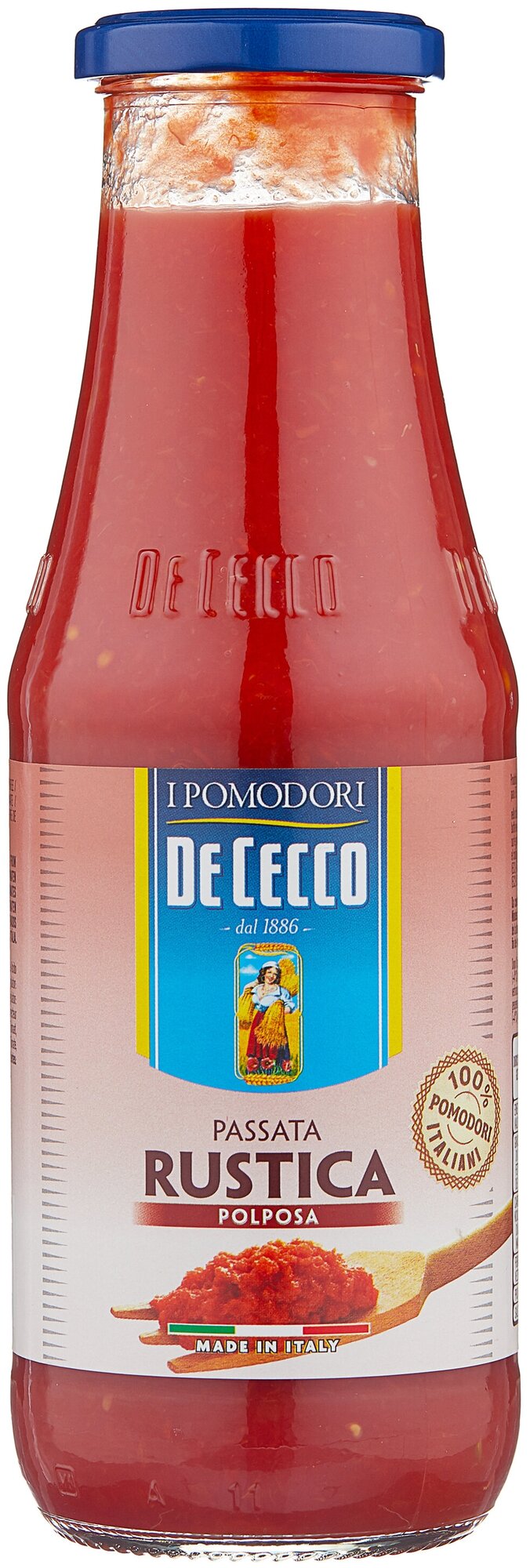 Помидоры рубленые, соус PASSATA DI POMODORO RUSTICA, 700 г.