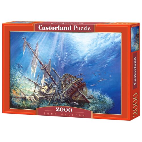 Пазл Castorland Sunk Galleon (C-200252), 2000 дет., разноцветный пазл castorland toadstool cottage c 200634 2000 дет