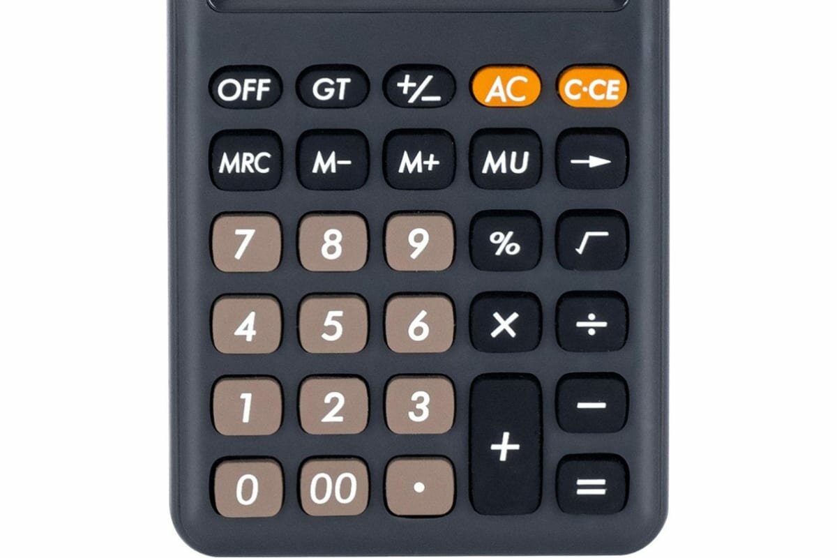 Калькулятор карманный Deli EM120BLACK черный 12-разр