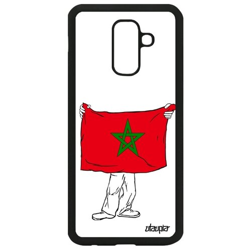 фото Чехол на samsung galaxy a6 plus 2018, "флаг марокко с руками" государственный туризм utaupia