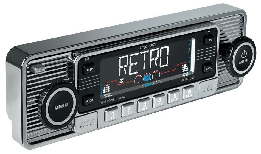 Автомагнитола PROLOGY PRRETROONE, с FM/УКВ SD/USB,с c CD диском для MP3,CD,WMA