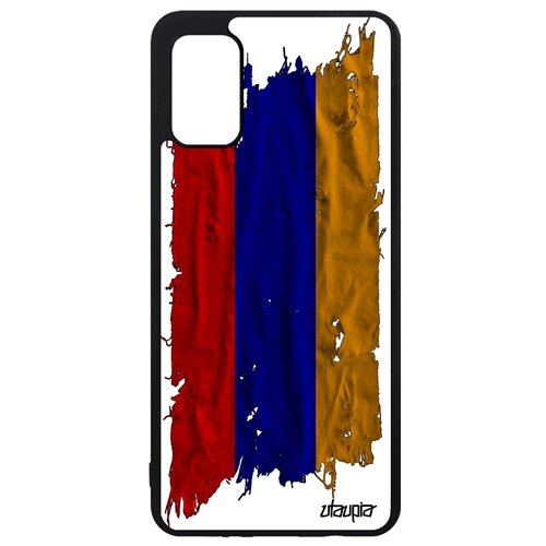 фото Чехол для samsung galaxy a41, "флаг армении на ткани" страна патриот utaupia