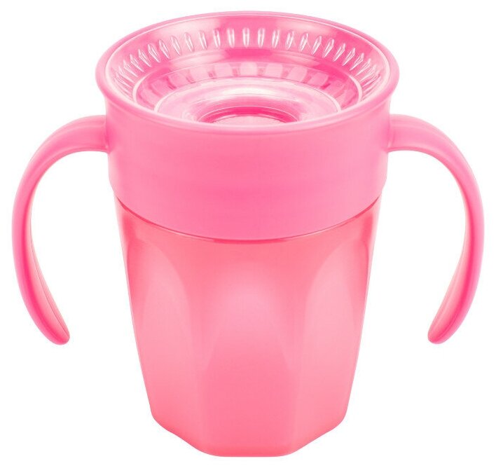 Чашка-непроливайка Cheers 360 с ручками 200 мл Розовый